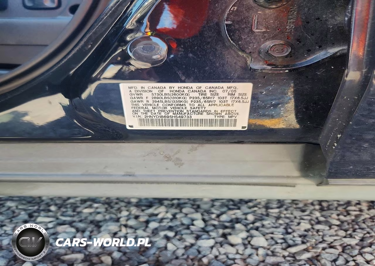 2005 Acura Mdx Touring VIN:2HNYD18695H549733 - 13