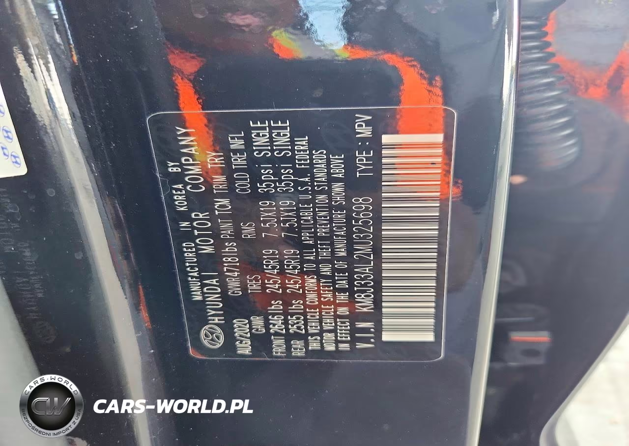 2021 Hyundai Tucson Sport VIN:KM8J33AL2MU325698 - 12
