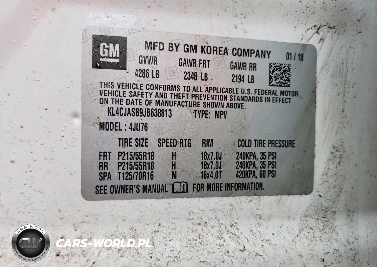 2018 Buick Encore Preferred VIN:KL4CJASB9JB638813 - 12