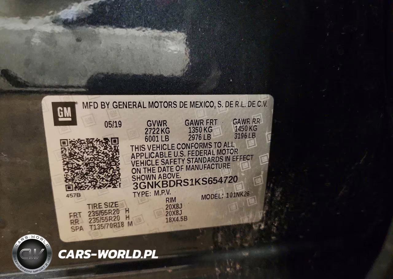 2019 Chevrolet Blazer 3Lt VIN:3GNKBDRS1KS654720 - 13