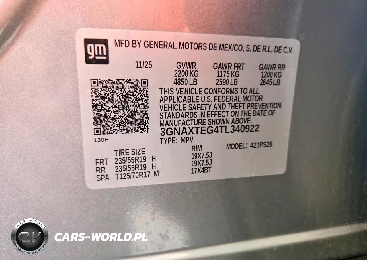 2026 Chevrolet Equinox Rs VIN:3GNAXTEG4TL340922 - 14