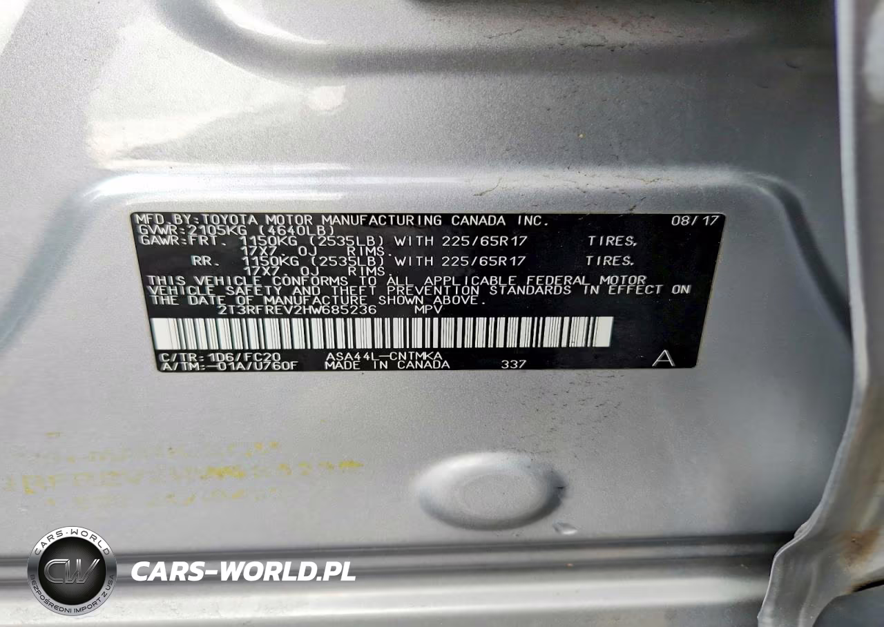 2017 Toyota Rav4 Xle VIN:2T3RFREV2HW685236 - 13