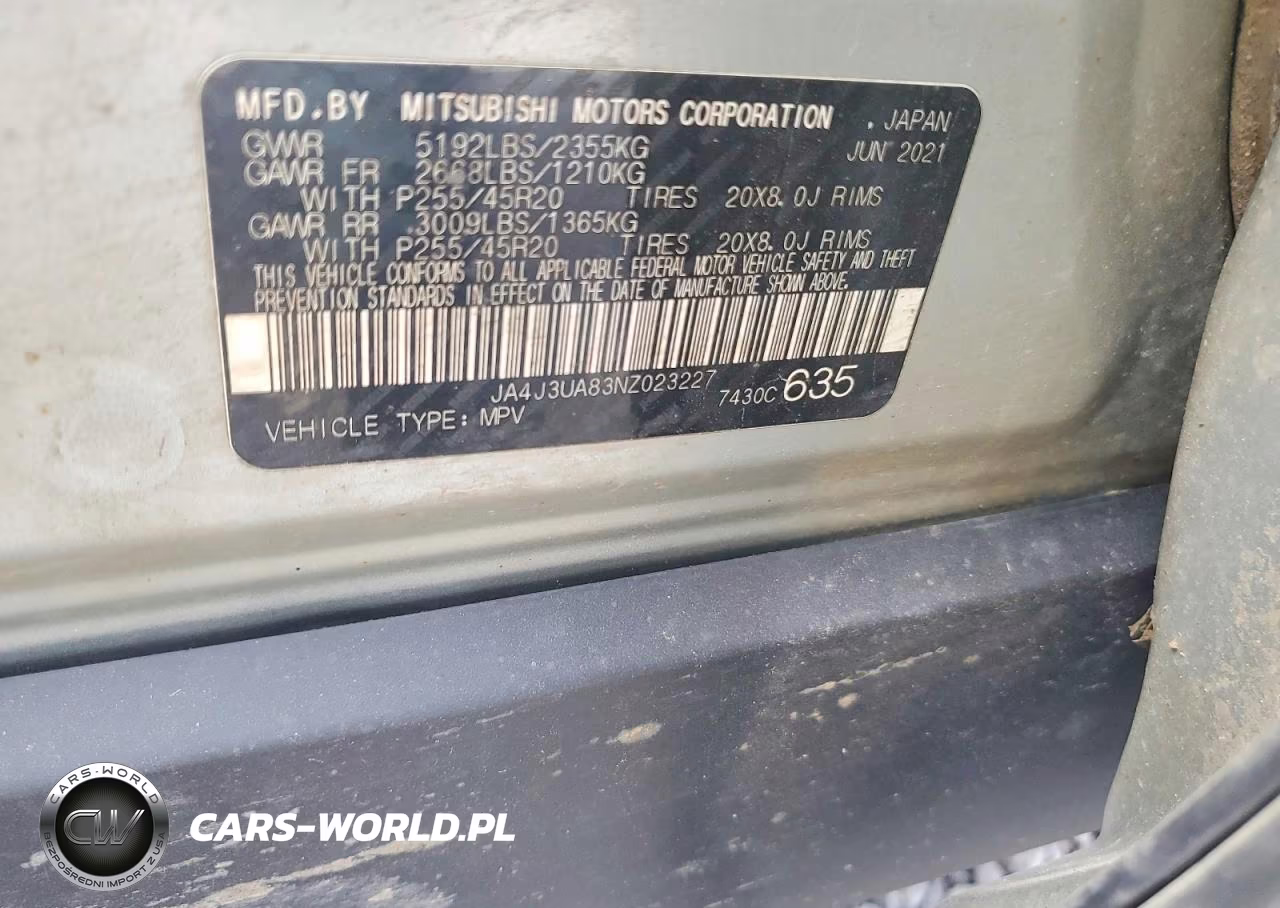 2022 Mitsubishi Outlander Se VIN:JA4J3UA83NZ023227 - 13