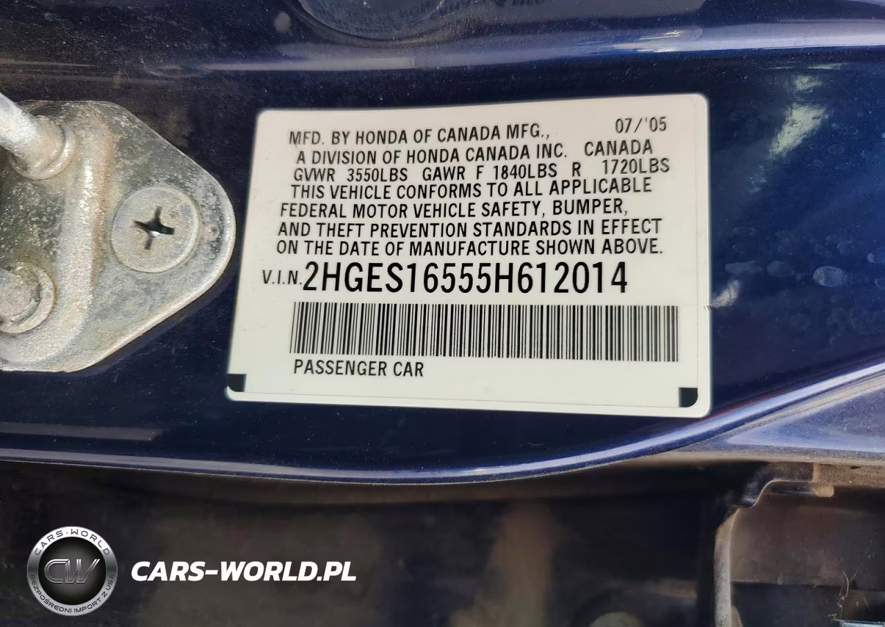 2005 Honda Civic Lx VIN:2HGES16555H612014 - 12
