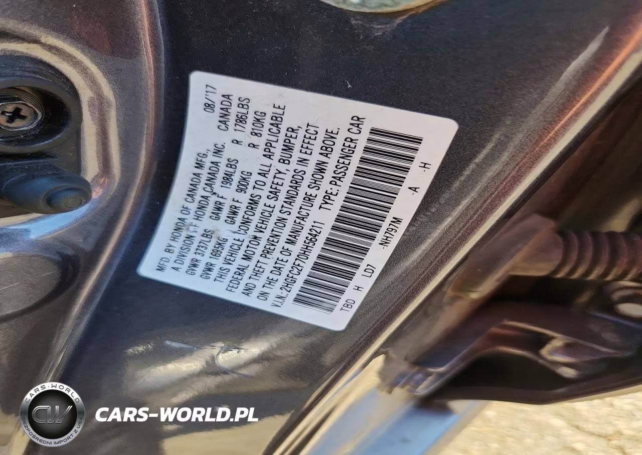 HONDA CIVIC VIN:2HGFC2F70HH564211 - 12