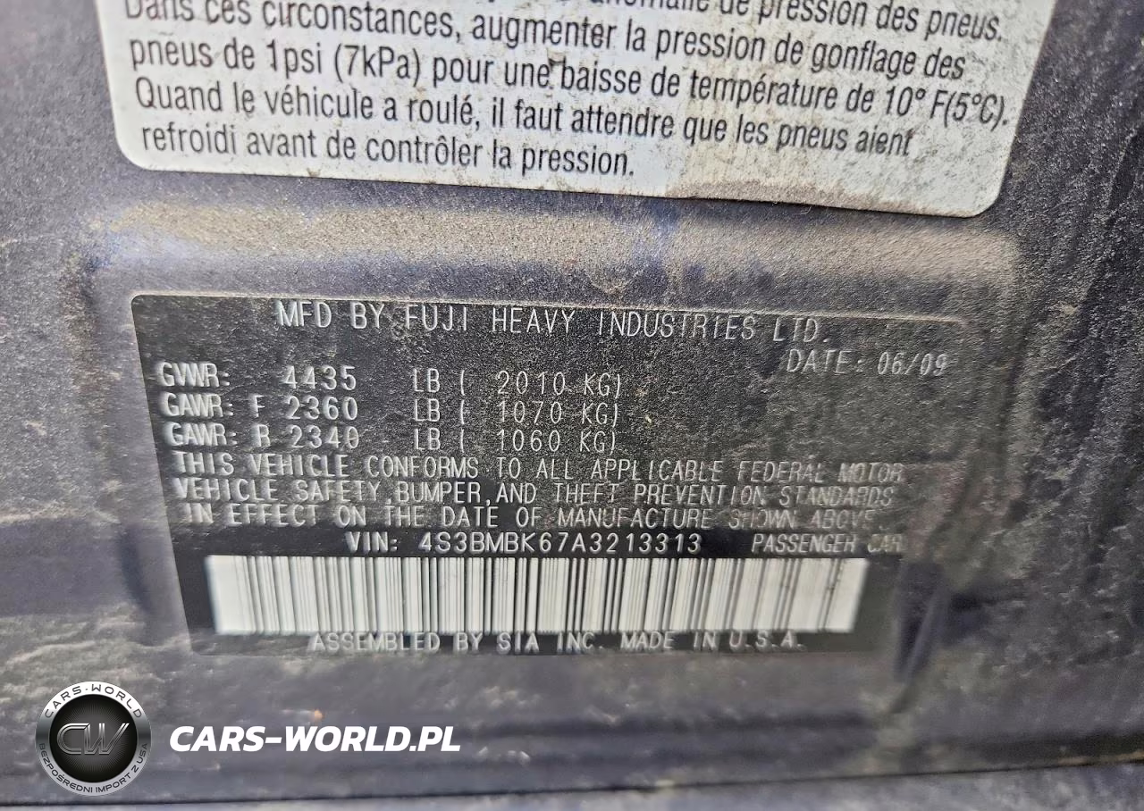 2010 Subaru Legacy 2.5I Limited VIN:4S3BMBK67A3213313 - 13