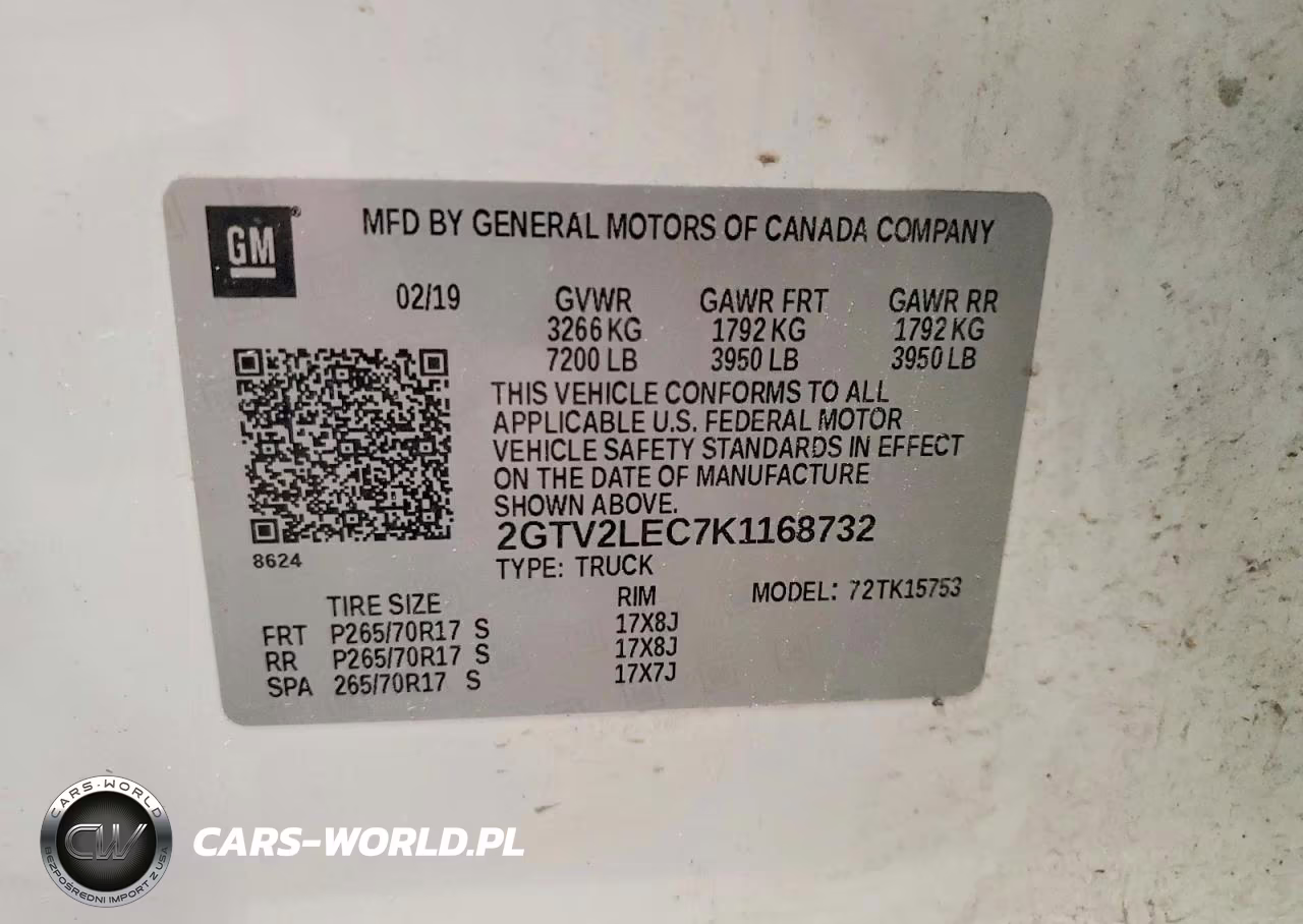 2019 GMC Sierra Limited K1500 VIN:2GTV2LEC7K1168732 - 12
