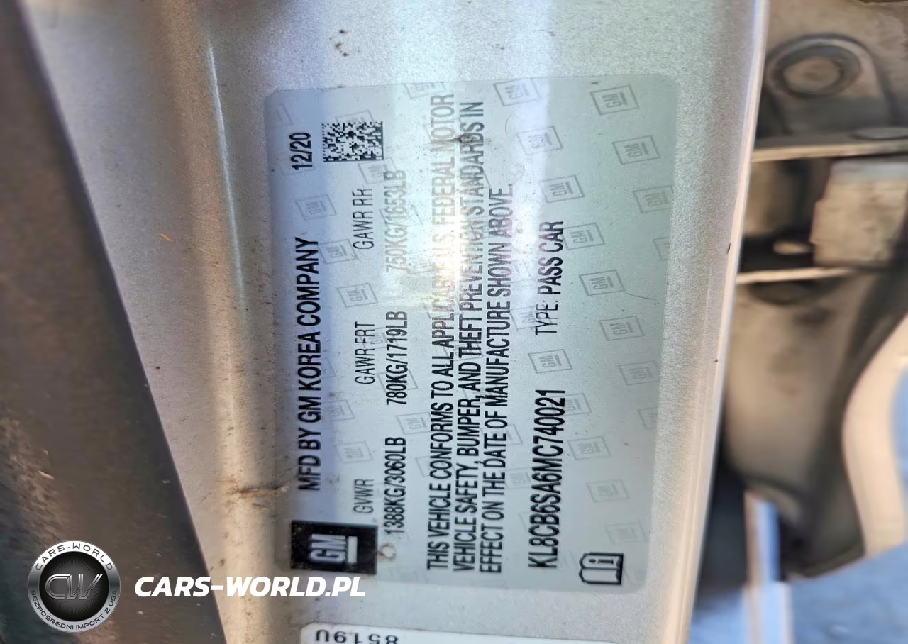 2021 Chevrolet Spark Ls VIN:KL8CB6SA6MC740021 - 12