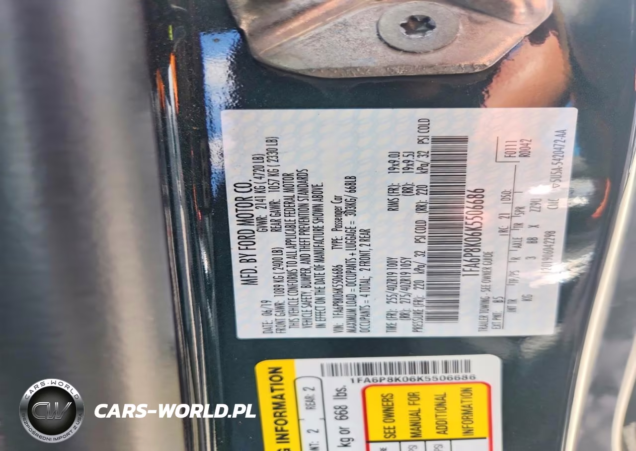 2019 Ford Mustang Bullitt VIN:1FA6P8K06K5506686 - 13
