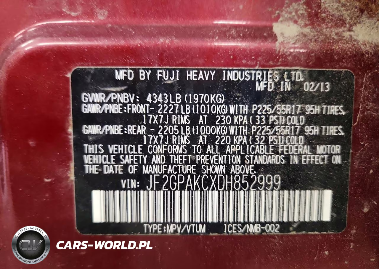 2013 Subaru Xv Crosstrek 2.0 Limited VIN:JF2GPAKCXDH852999 - 13