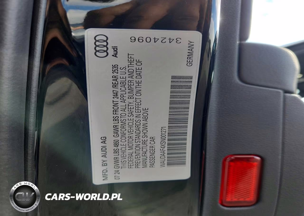 2025 Audi A4 Premium 45 VIN:WAUDAAF4XSN001271 - 12