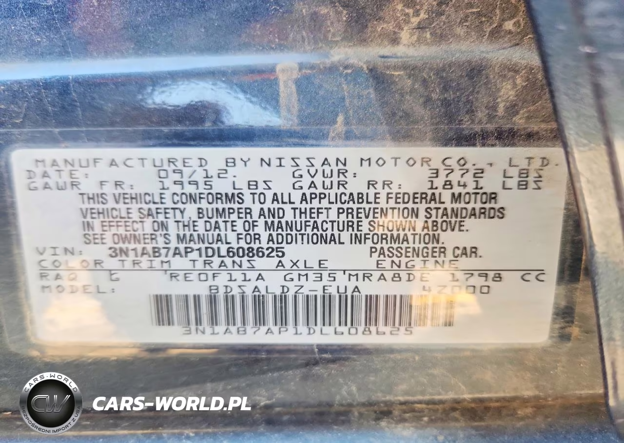 2013 Nissan Sentra S VIN:3N1AB7AP1DL608625 - 12