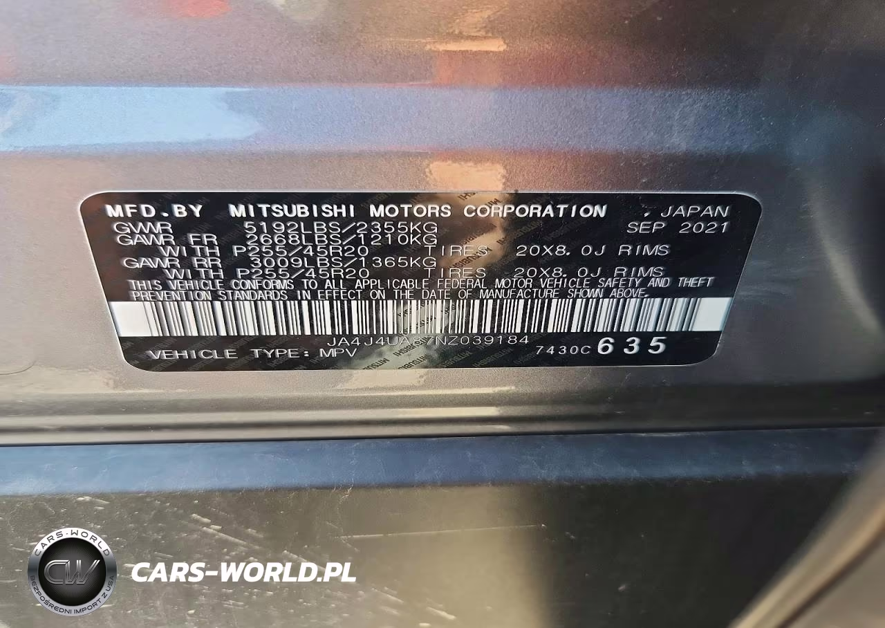 2022 Mitsubishi Outlander Se VIN:JA4J4UA87NZ039184 - 13
