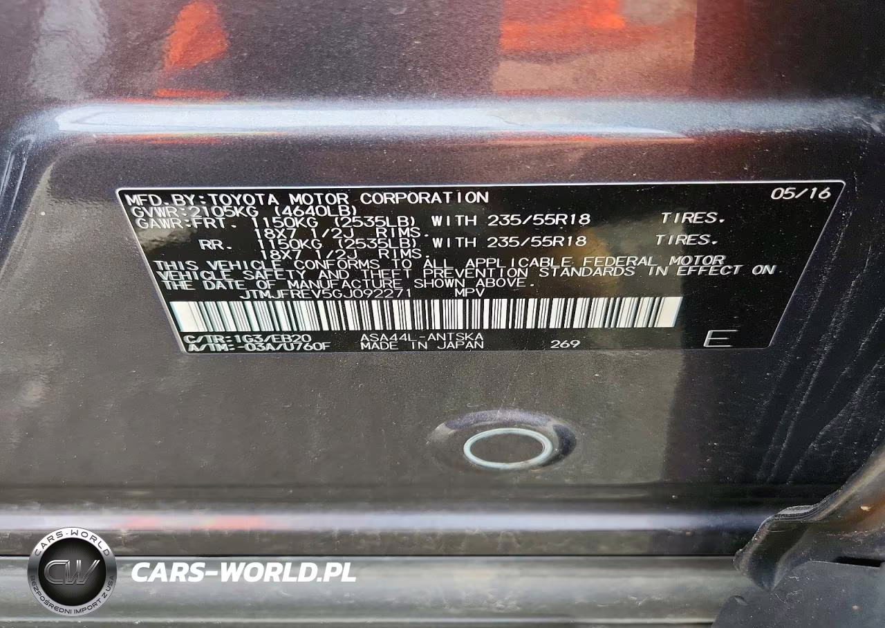 2016 Toyota Rav4 Se VIN:JTMJFREV5GJ092271 - 13