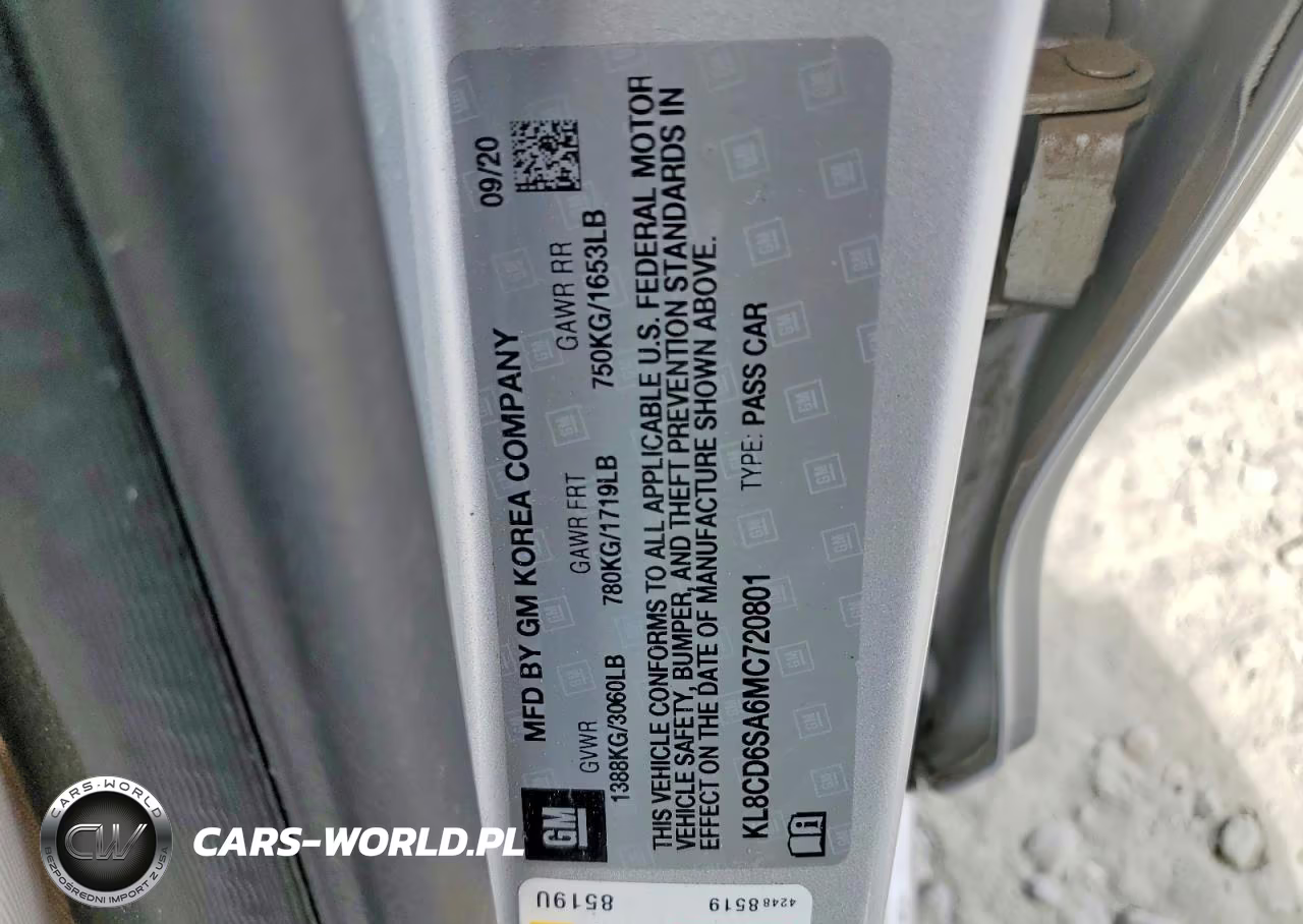 2021 Chevrolet Spark 1Lt VIN:KL8CD6SA6MC720801 - 12