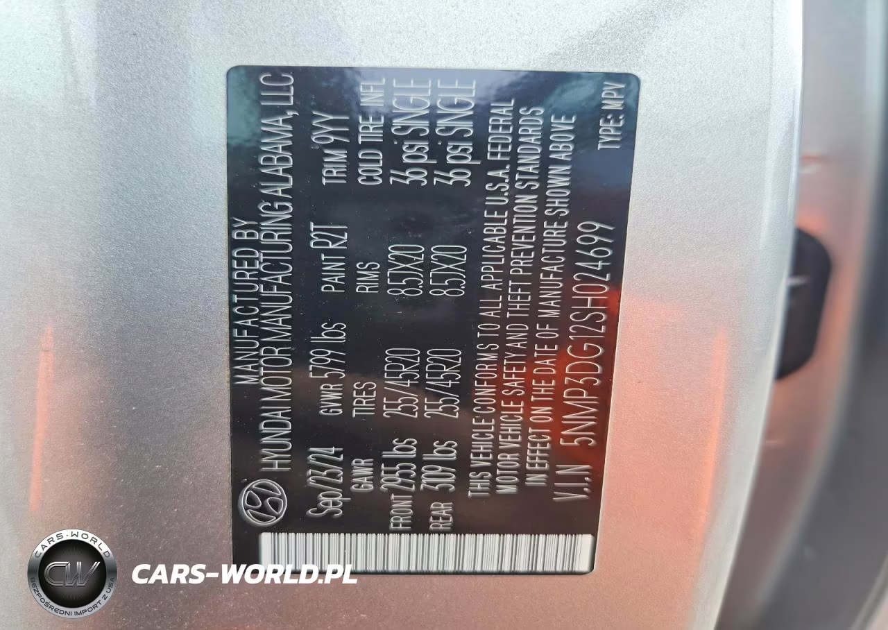 2025 Hyundai Santa Fe Limited VIN:5NMP3DG12SH024699 - 13