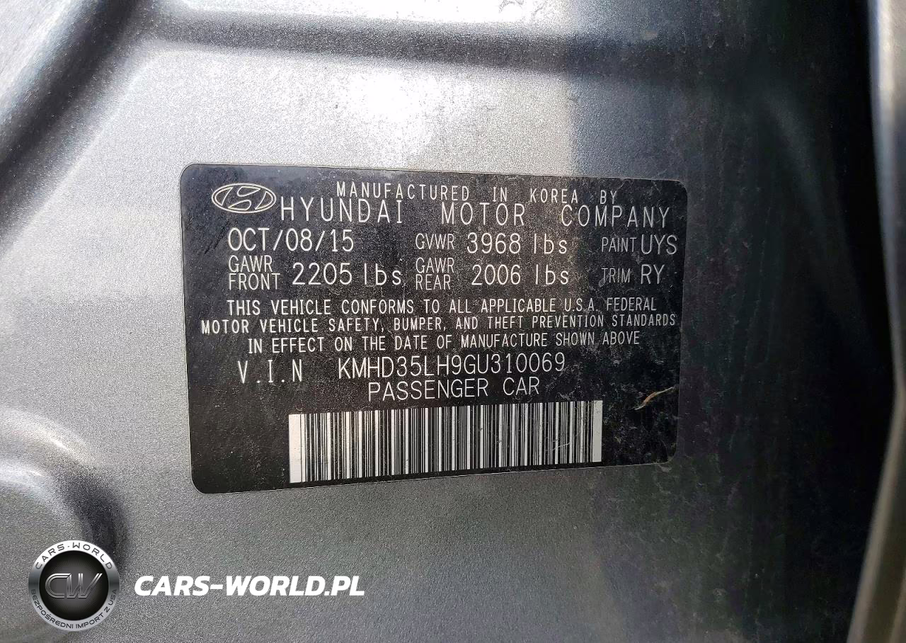 2016 Hyundai Elantra Gt Base VIN:KMHD35LH9GU310069 - 12