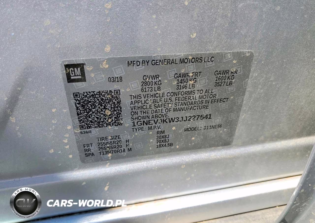 2018 Chevrolet Traverse Premier VIN:1GNEVJKW3JJ227541 - 13