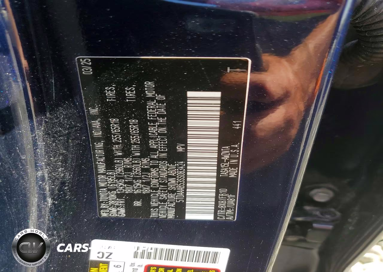 2025 Toyota Grand Highlander Le VIN:5TDAAAB53SS083424 - 13