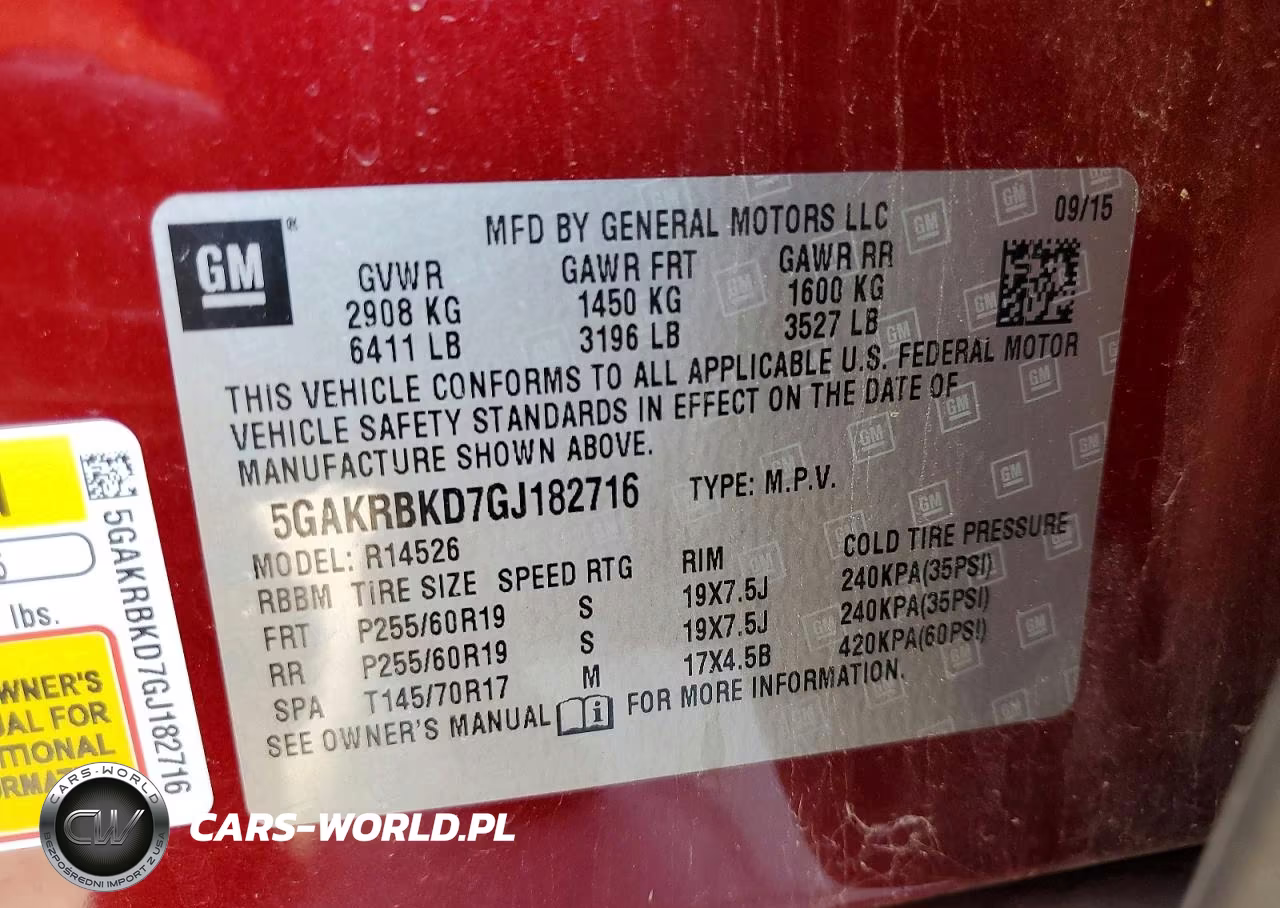 2016 Buick Enclave VIN:5GAKRBKD7GJ182716 - 13