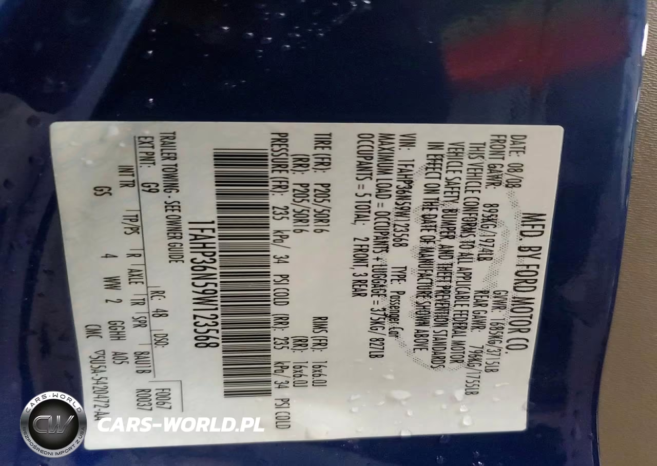 2009 Ford Focus Ses VIN:1FAHP36N59W123568 - 12
