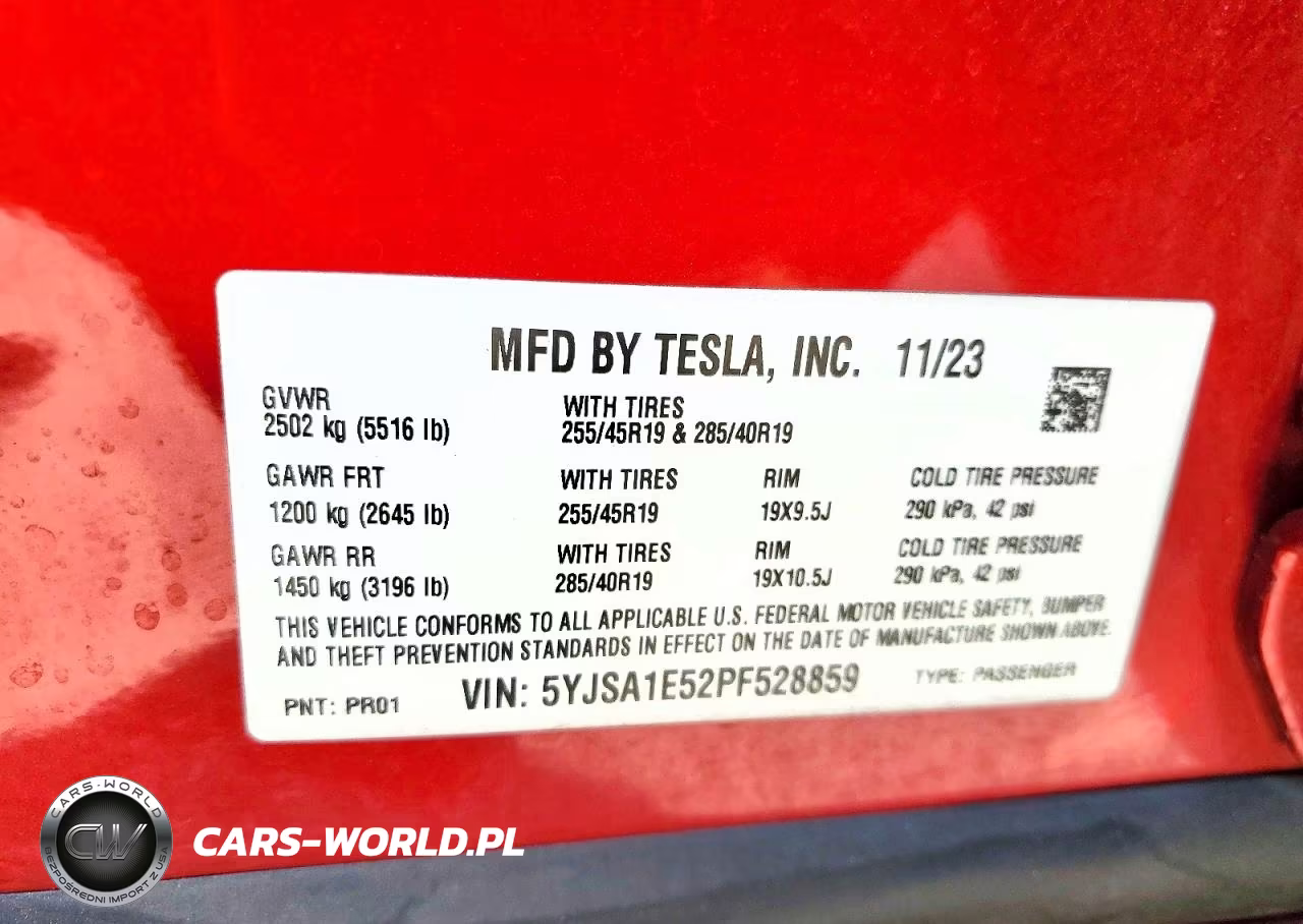 2023 Tesla Model S VIN:5YJSA1E52PF528859 - 13