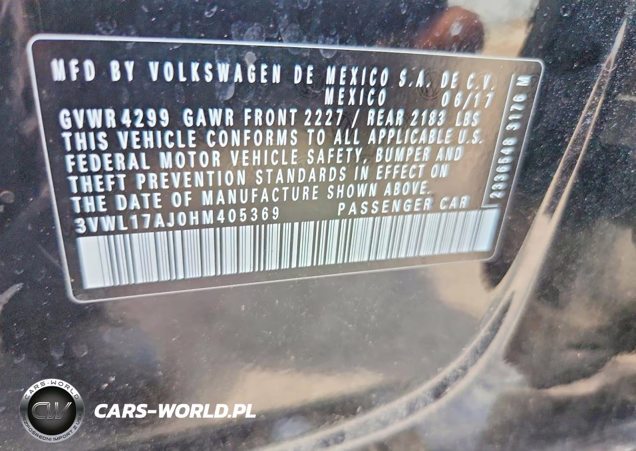 2017 Volkswagen Jetta Sel VIN:3VWL17AJ0HM405369 - 12