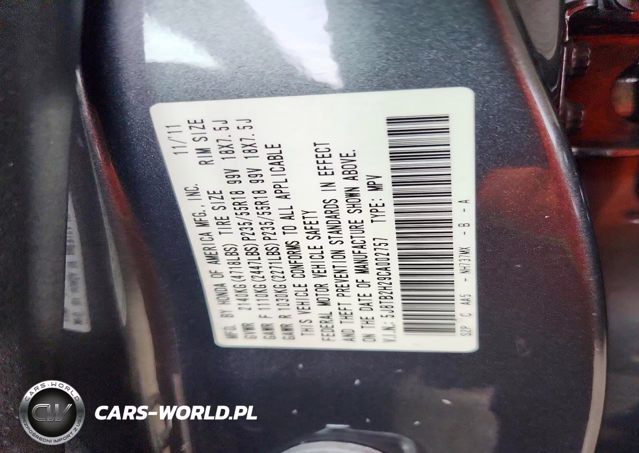2012 Acura Rdx VIN:5J8TB2H29CA002757 - 12