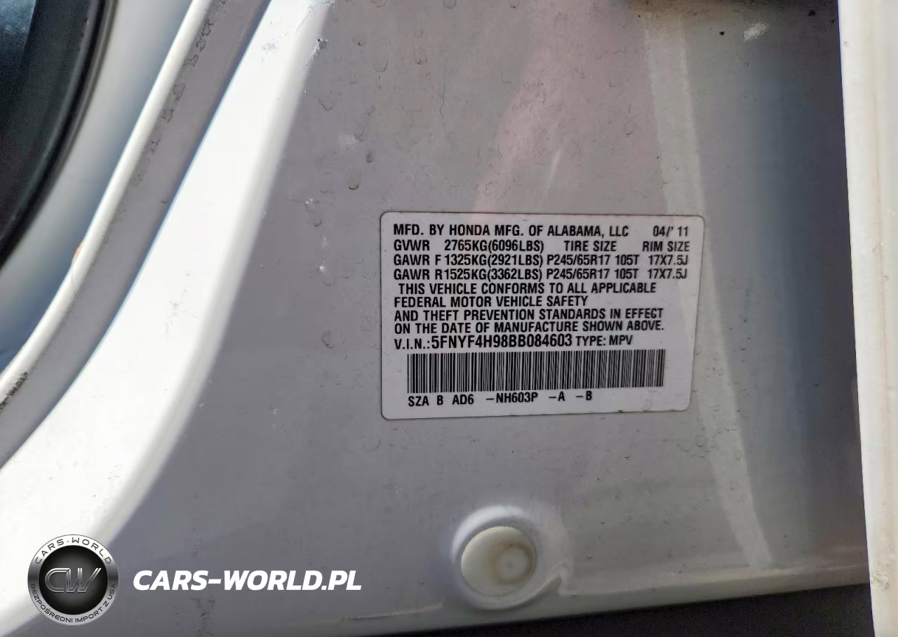 2011 Honda Pilot Touring VIN:5FNYF4H98BB084603 - 12