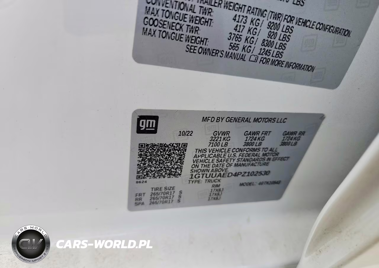 2023 GMC Sierra K1500 VIN:1GTUUAED4PZ102530 - 12
