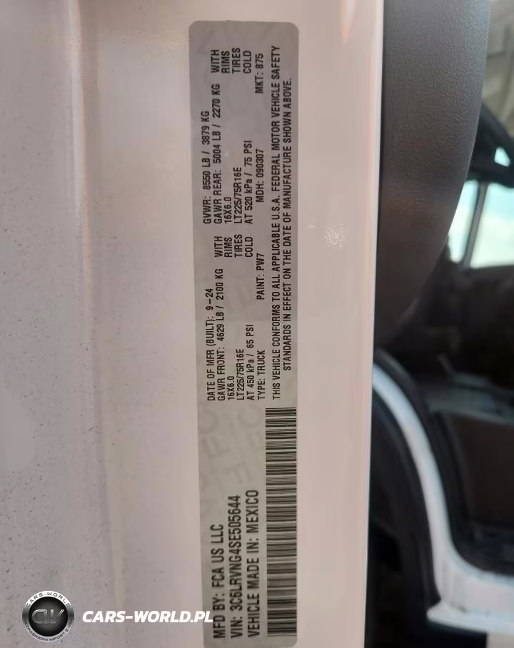 2025 Ram Promaster 1500 1500 Standard VIN:3C6LRVNG4SE505644 - 13