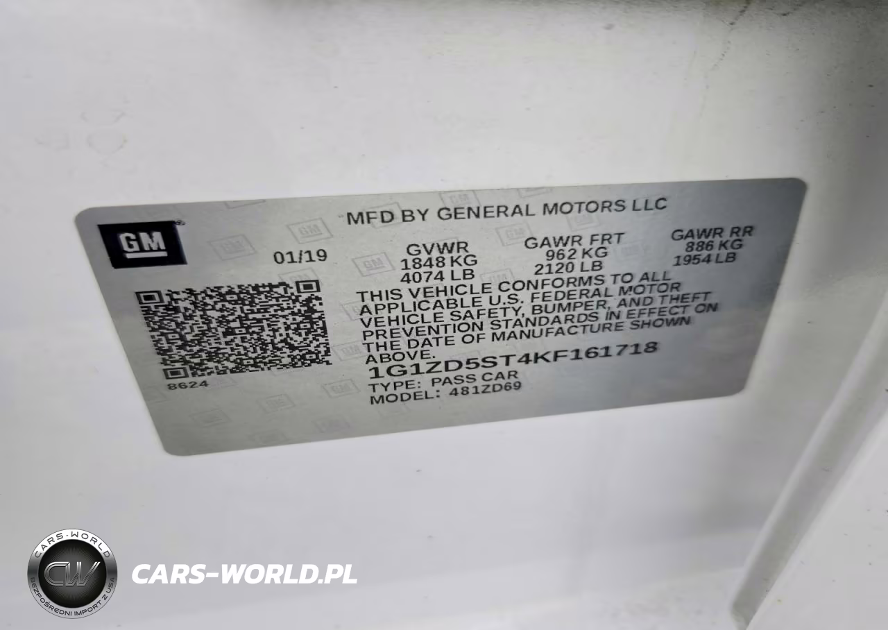 2019 Chevrolet Malibu Lt VIN:1G1ZD5ST4KF161718 - 12