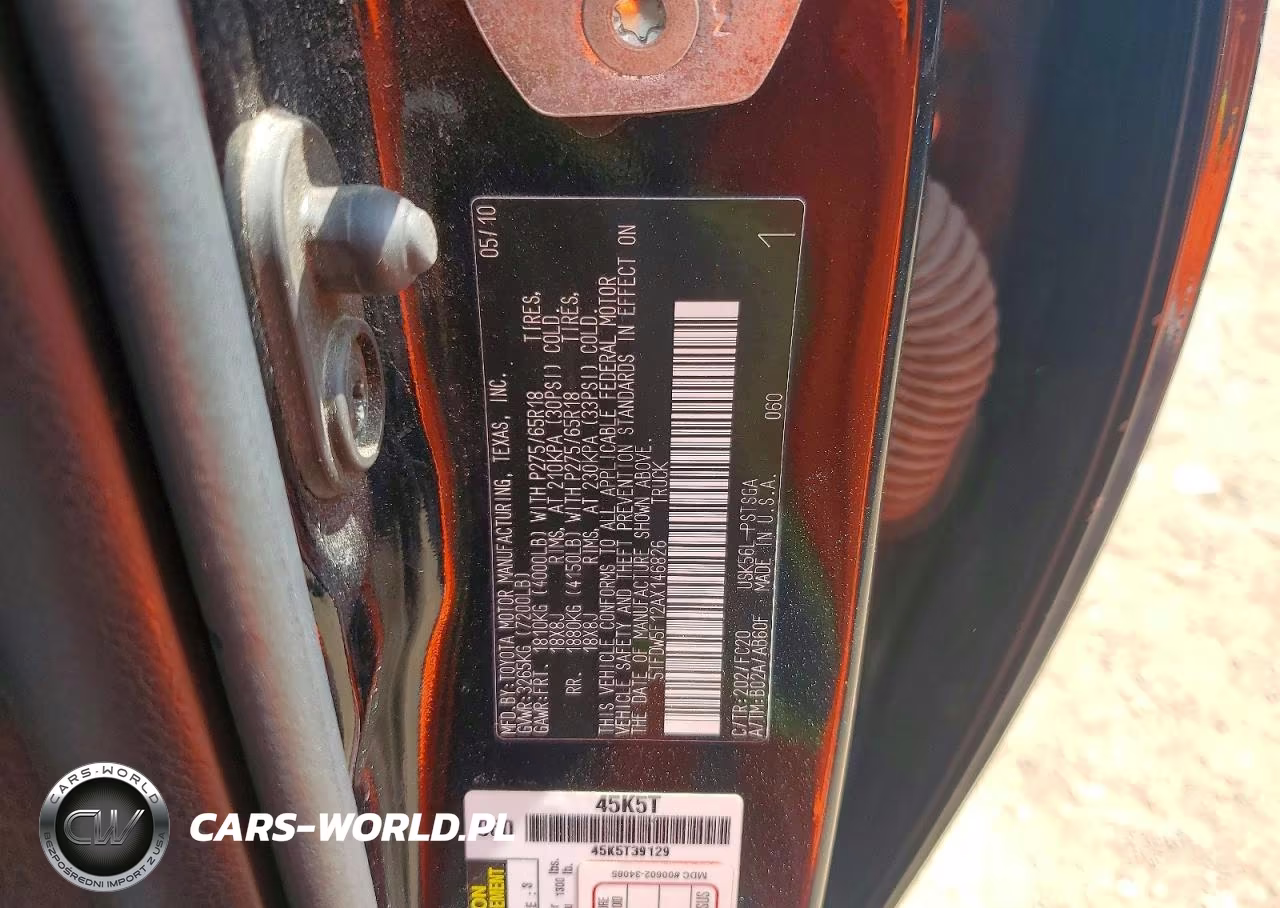 2010 Toyota Tundra Crewmax Sr5 VIN:5TFDW5F12AX146826 - 12