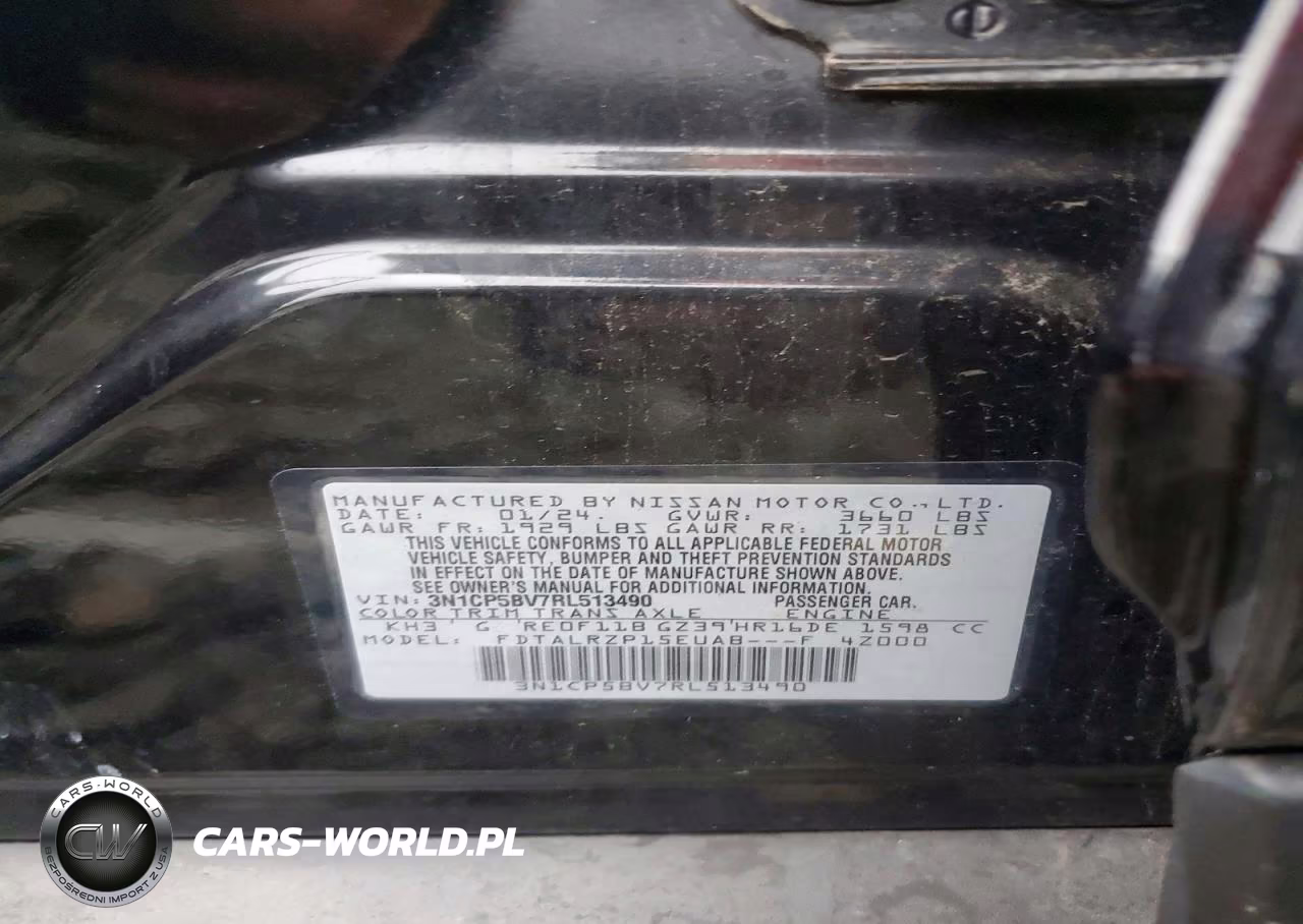 2024 Nissan Kicks S VIN:3N1CP5BV7RL513490 - 12