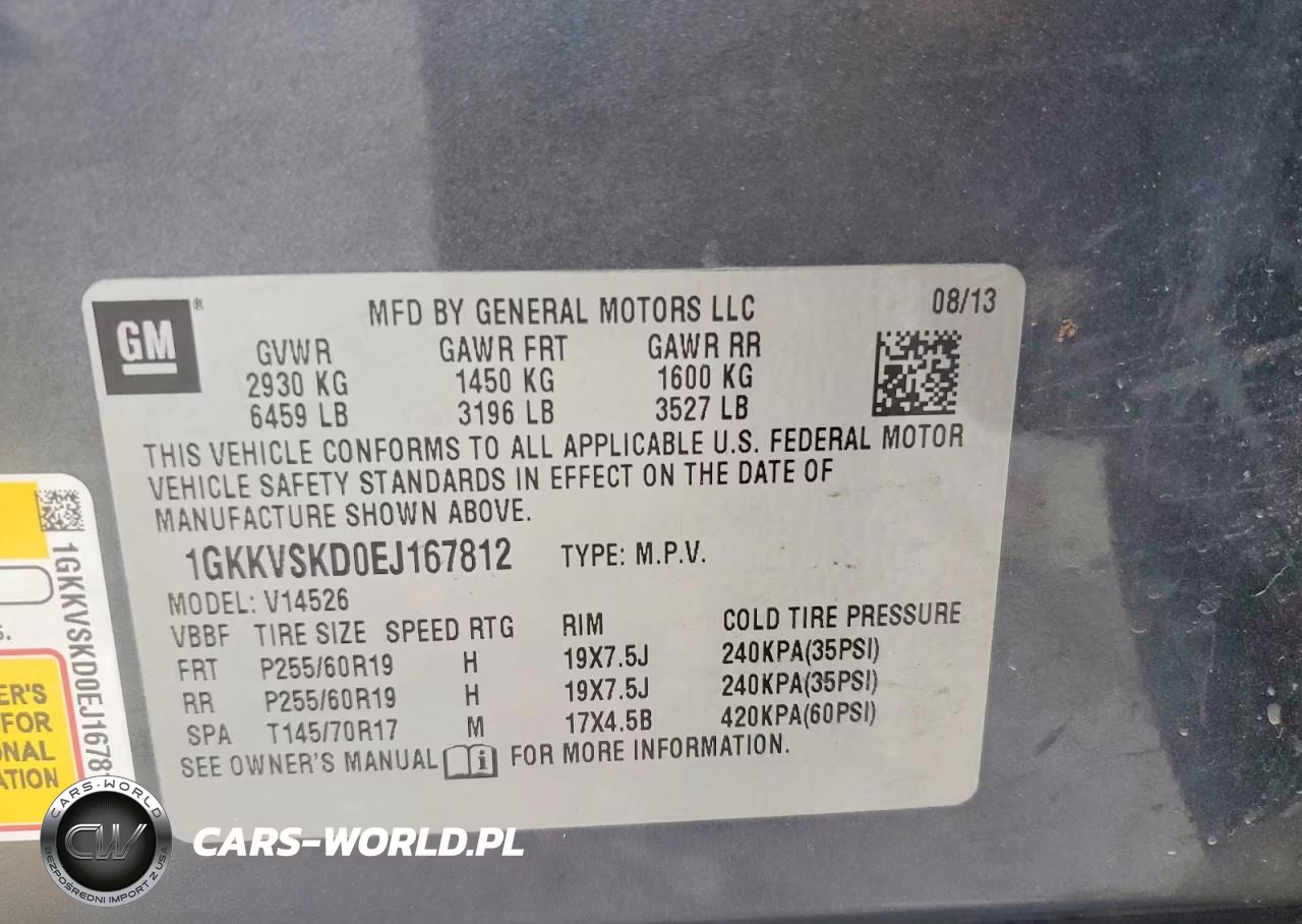 2014 GMC Acadia Slt-2 VIN:1GKKVSKD0EJ167812 - 13
