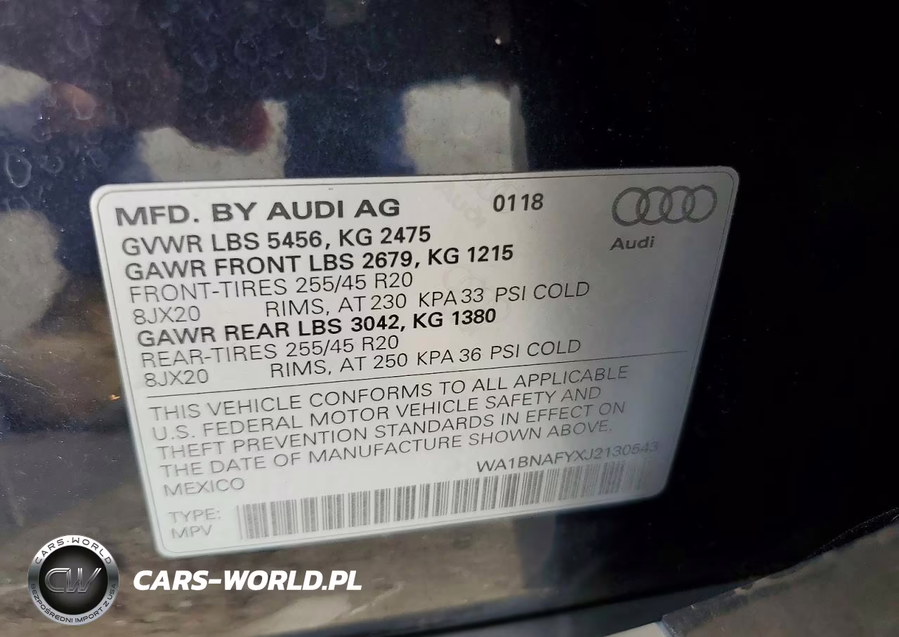 2018 Audi Q5 Premium Plus VIN:WA1BNAFYXJ2130543 - 13