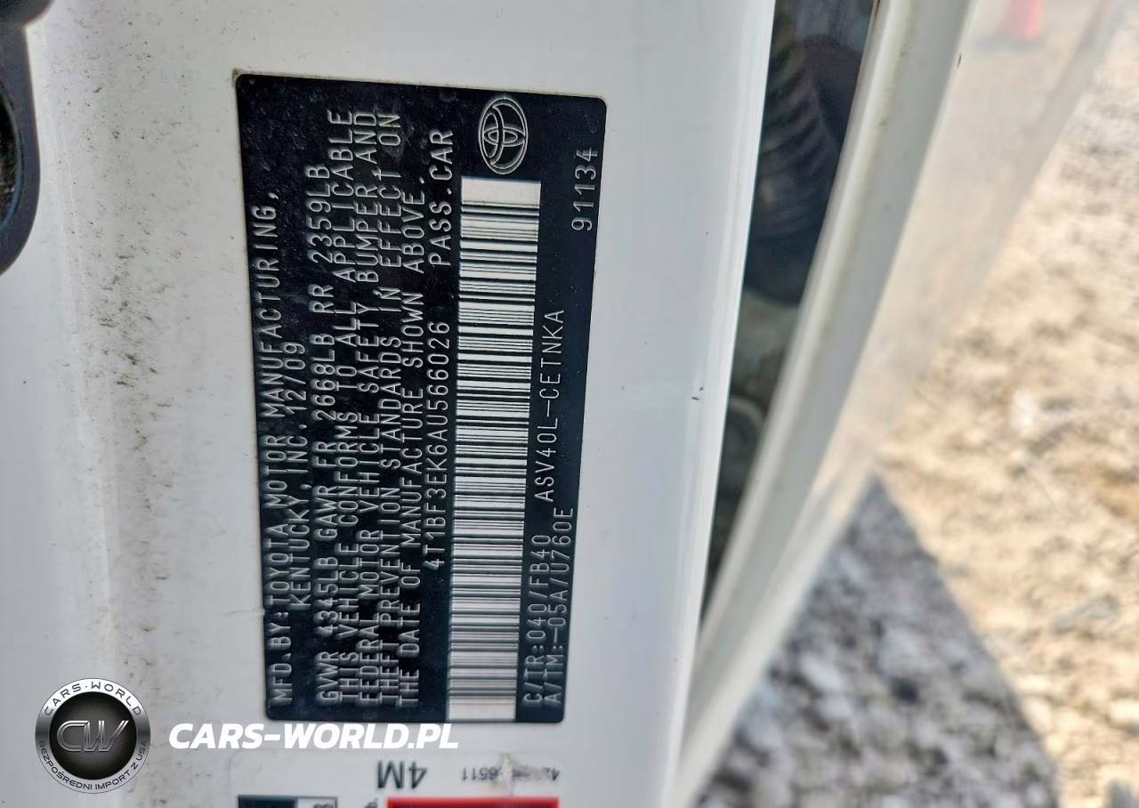 2010 Toyota Camry Le VIN:4T1BF3EK6AU566026 - 12