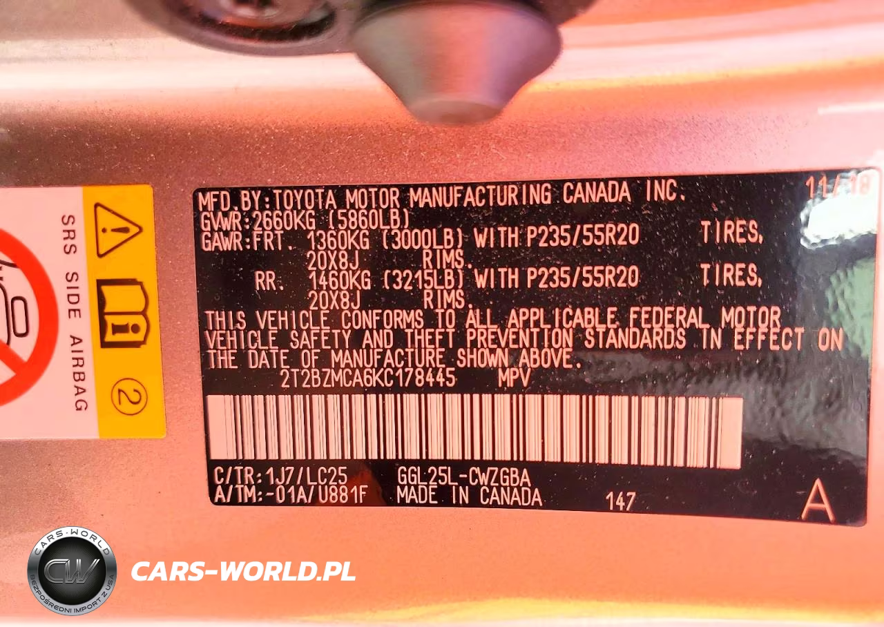 2019 Lexus Rx 350 F Sport VIN:2T2BZMCA6KC178445 - 12