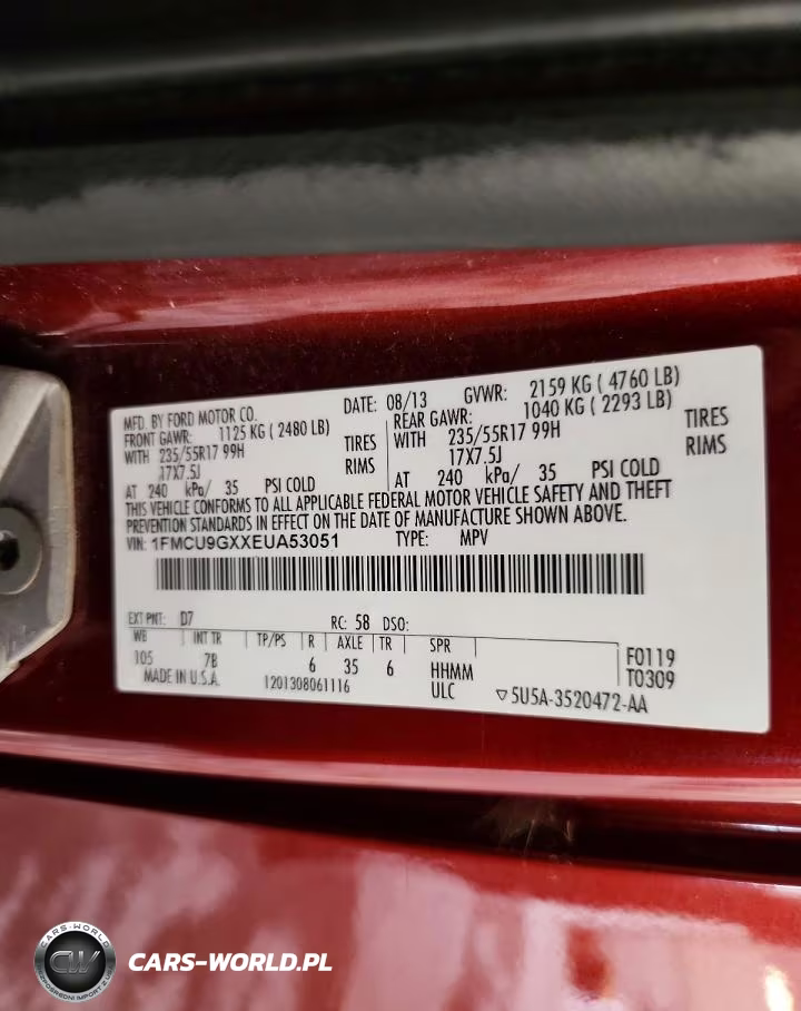 2014 Ford Escape Se VIN:1FMCU9GXXEUA53051 - 13