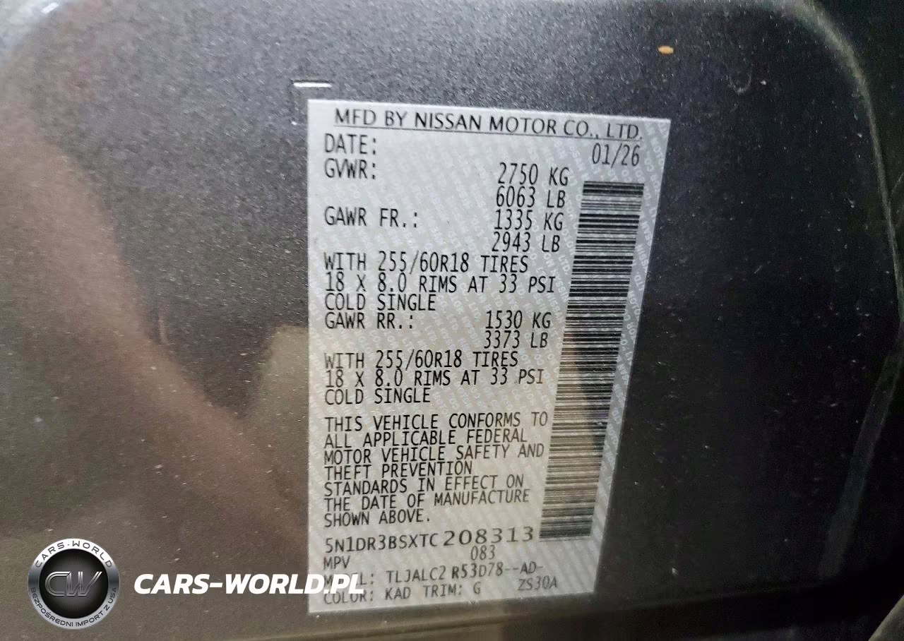 2026 Nissan Pathfinder Le VIN:5N1DR3BSXTC208313 - 13