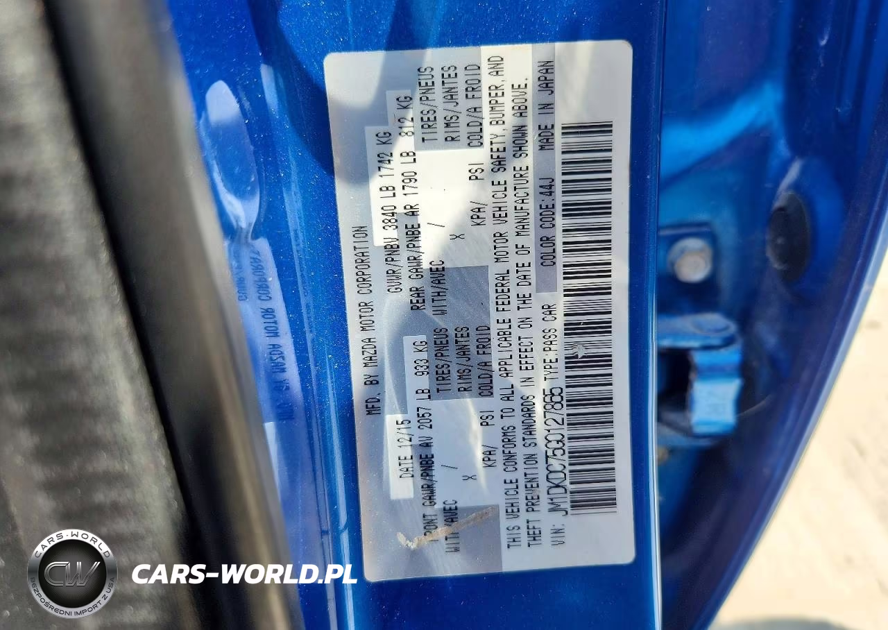 2016 Mazda Cx-3 Touring VIN:JM1DKDC75G0127865 - 12