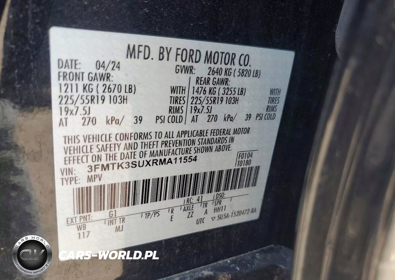 2024 Ford Mustang Mach-E Premium VIN:3FMTK3SUXRMA11554 - 14