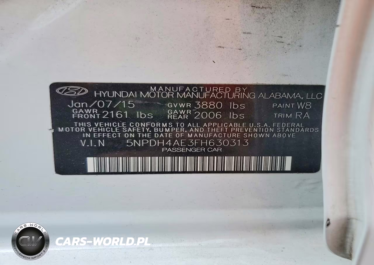 2015 Hyundai Elantra Se VIN:5NPDH4AE3FH630313 - 12