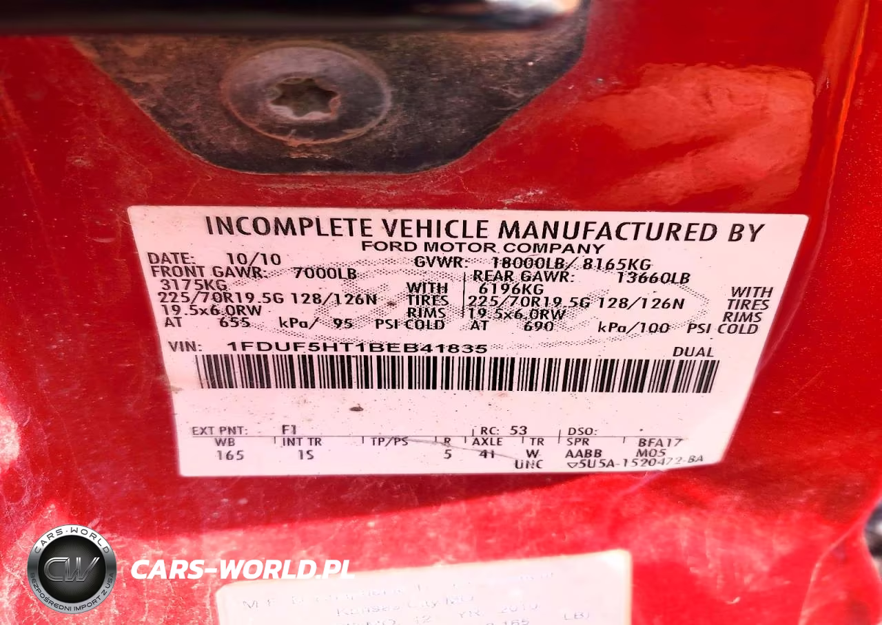 2011 Ford F550 Super Duty Dump Truck VIN:1FDUF5HT1BEB41835 - 13