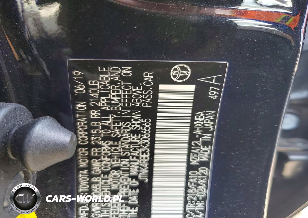 2019 Toyota Corolla Hatchback Se VIN:JTNK4RBE3K3066565 - 12