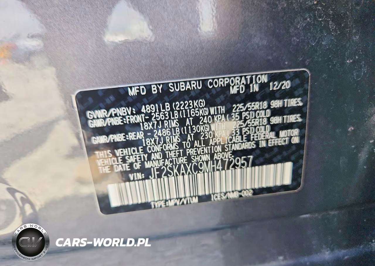 2021 Subaru Forester Touring VIN:JF2SKAXC9MH472957 - 13