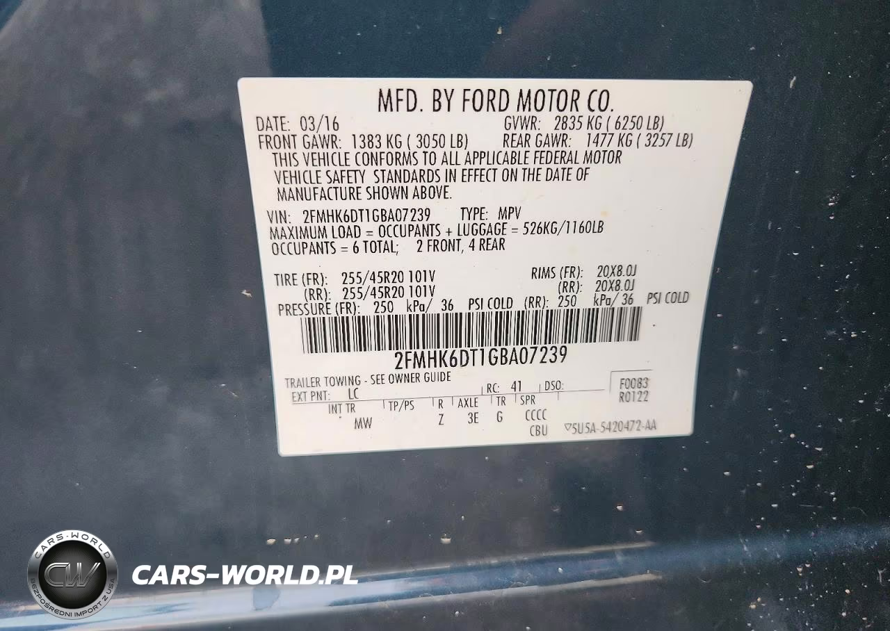 2016 Ford Flex Limited VIN:2FMHK6DT1GBA07239 - 12
