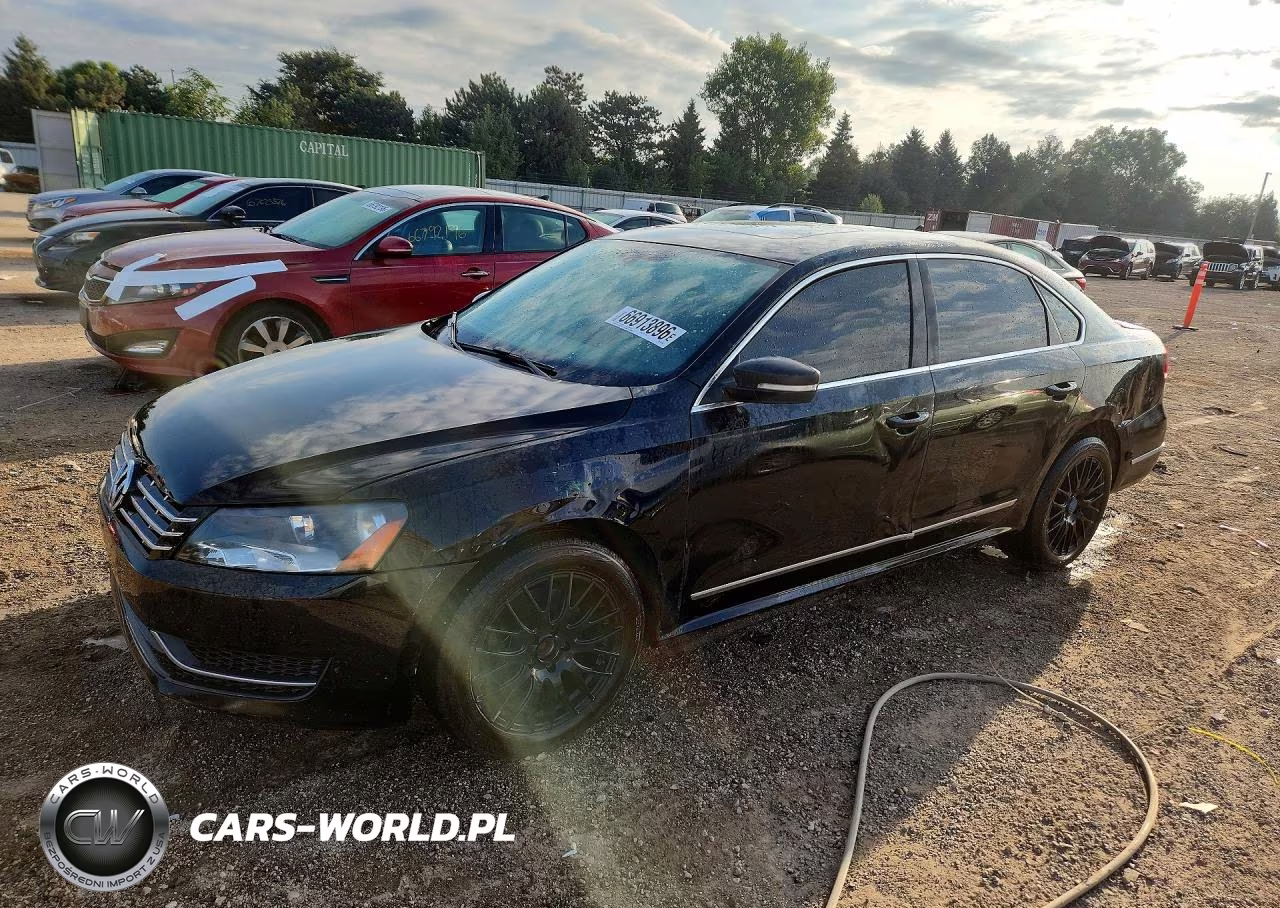 2012 Volkswagen Passat Sel VIN:1VWCP7A33CC023332 - 1