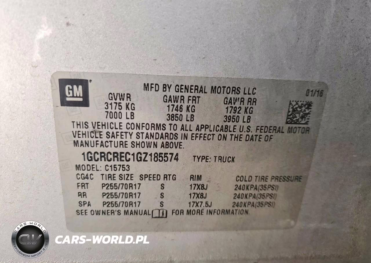 2016 Chevrolet Silverado C1500 Lt VIN:1GCRCREC1GZ185574 - 12