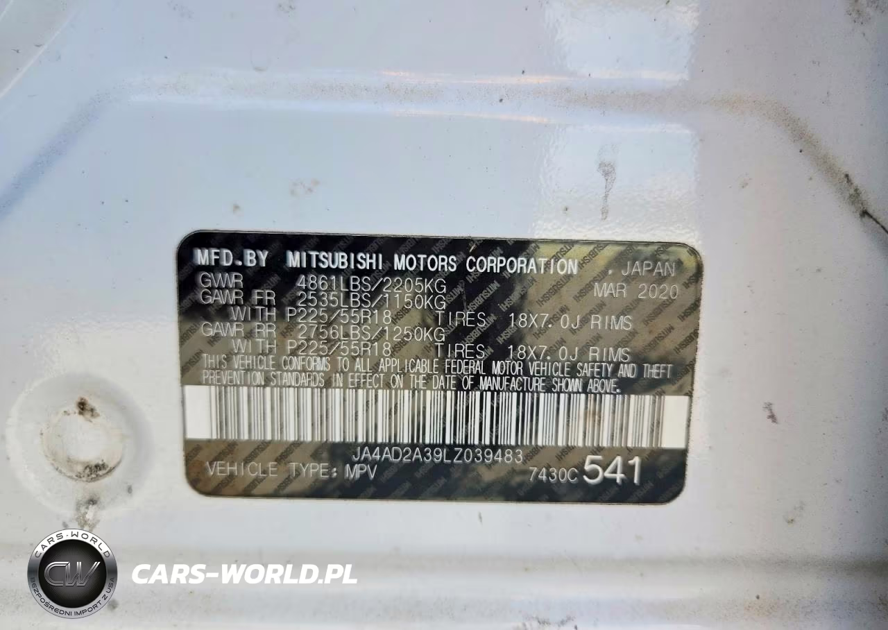 2020 Mitsubishi Outlander Es VIN:JA4AD2A39LZ039483 - 13